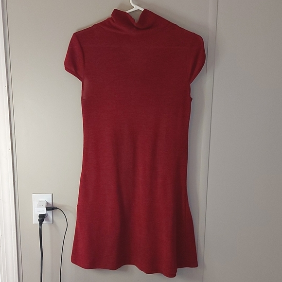 Red Papillon Sweater Dress - Picture 2 of 9